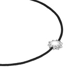 Armband Sterling Silber Textil (schwarz)