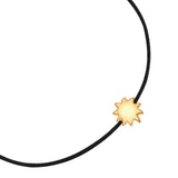 Armband Sterling Silber gelbgold Textil (schwarz)