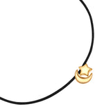 Armband Sterling Silber gelbgold Textil (schwarz)