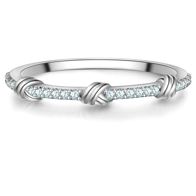 Ring Sterling Silber Zirkonia weiß