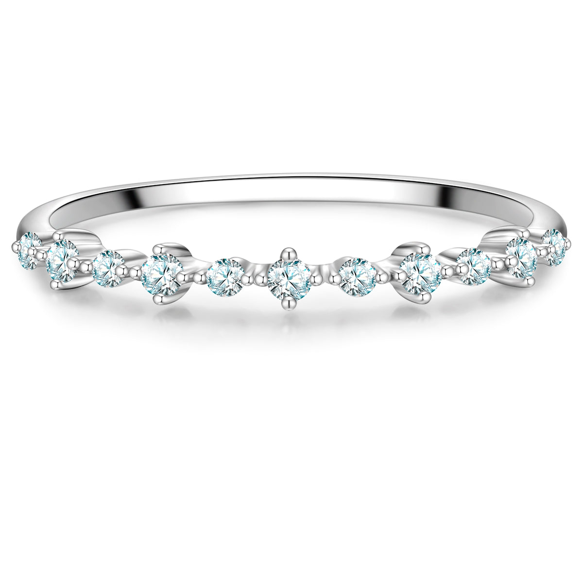 Ring Sterling Silber Zirkonia weiß