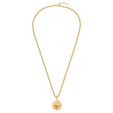 Kette mit Anhänger Edelstahl gelbgold