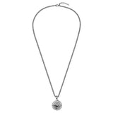 Kette mit Anhänger Edelstahl gunmetal
