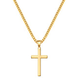Kette mit Anhänger Edelstahl gelbgold