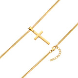 Kette mit Anhänger Edelstahl gelbgold