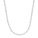 Kette Edelstahl Muschelkernperle weiß Quarz rosa