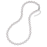 Kette Edelstahl Muschelkernperle weiß