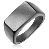 Ring Edelstahl gunmetal