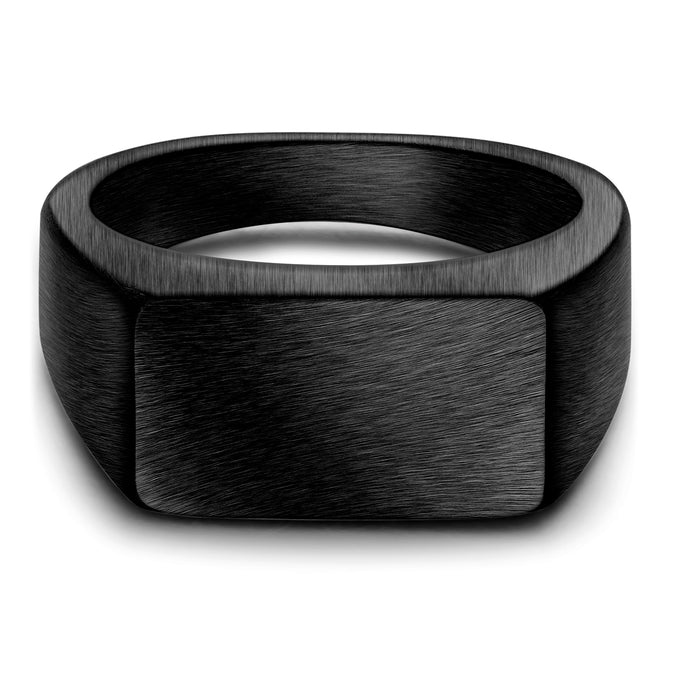 Ring Edelstahl schwarz
