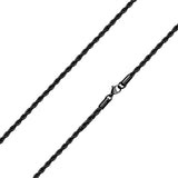 Kette Edelstahl schwarz