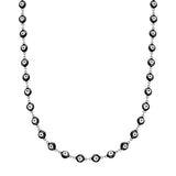 Kette Edelstahl Emaille schwarz