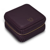 Schmuck-Reisetäschchen Kunstleder bordeaux 115x115x58 mm