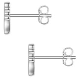 Ohrstecker Sterling Silber Lab Grown Diamond weiß