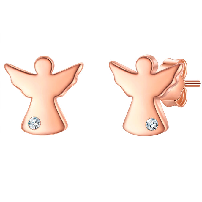 Ohrstecker Sterling Silber roségold Lab Grown Diamond weiß