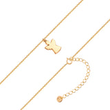 Kette mit Anhänger Sterling Silber gelbgold