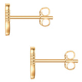 Ohrstecker Sterling Silber gelbgold