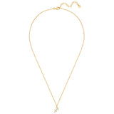 Kette mit Anhänger Sterling Silber gelbgold Zirkonia weiß