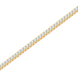 Armband Sterling Silber gelbgold Zirkonia weiß
