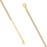 Armband Sterling Silber gelbgold Zirkonia weiß