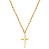 Kette mit Anhänger Edelstahl gelbgold