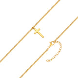 Kette mit Anhänger Edelstahl gelbgold