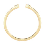 Ring Sterling Silber gelbgold Topas weiß