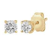 Ohrstecker Sterling Silber gelbgold Topas weiß