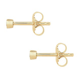 Ohrstecker Sterling Silber gelbgold Topas weiß