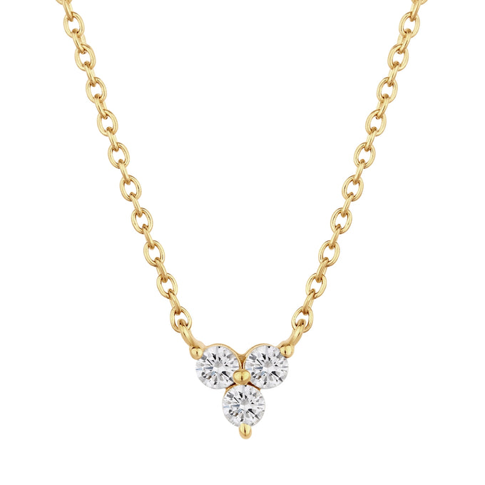Kette mit Anhänger Sterling Silber gelbgold Topas weiß