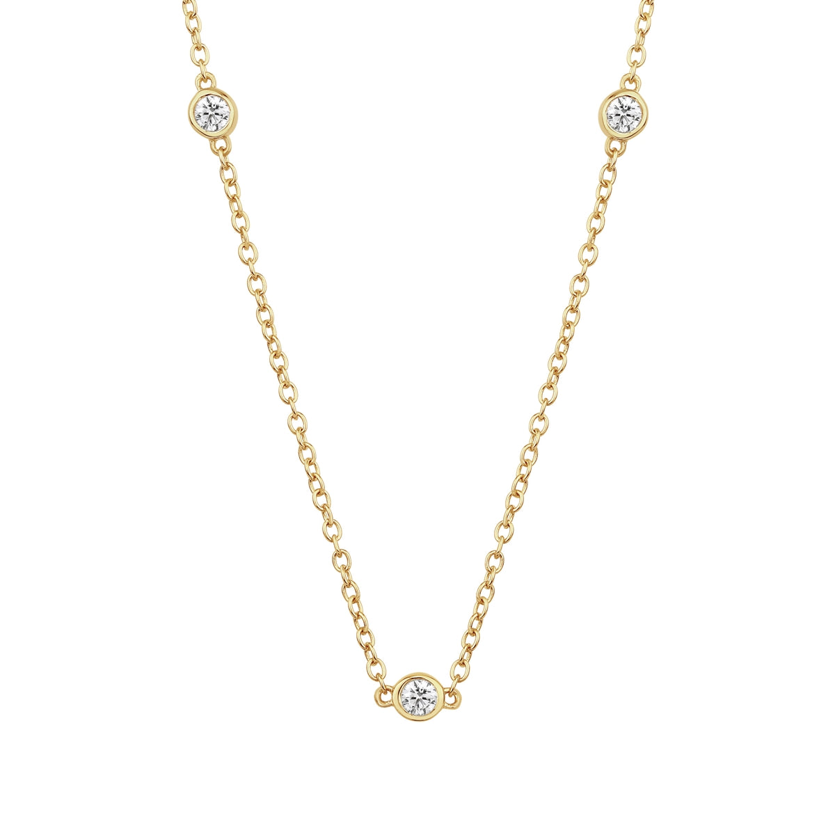Kette mit Anhänger Sterling Silber gelbgold Topas weiß