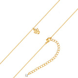 Kette mit Anhänger gelbgold Zirkonia weiß