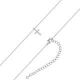 Kette mit Anhänger Zirkonia weiß