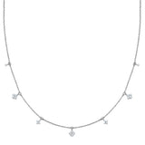 Kette mit Anhänger Sterling silber Zirkonia weiß
