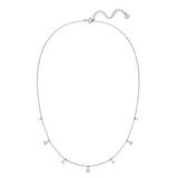 Kette mit Anhänger Sterling silber Zirkonia weiß