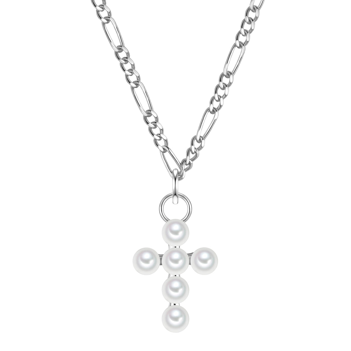 Kette mit Anhänger Sterling Silber Süßwasser-Zuchtperle weiß