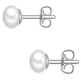 Ohrstecker Sterling Silber Süßwasser-Zuchtperle weiß