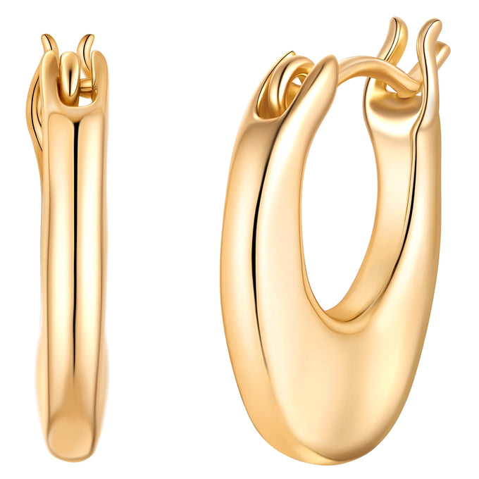 Creolen Sterling Silber gelbgold