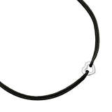 Armband Sterling Silber Textil (schwarz)