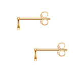 Ohrstecker Sterling Silber gelbgold