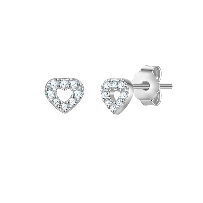 Ohrstecker Sterling Silber Zirkonia weiß