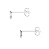 Ohrstecker Sterling Silber Zirkonia weiß