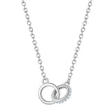 Kette mit Anhänger Sterling Silber Zirkonia weiß