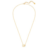 Kette mit Anhänger Sterling Silber gelbgold Zirkonia weiß