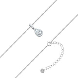 Kette mit Anhänger Sterling Silber Zirkonia weiß