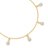 Armband Sterling Silber gelbgold Zirkonia weiß