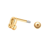 Piercing Sterling Silber gelbgold