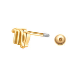 Piercing Sterling Silber gelbgold