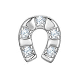 Piercing Sterling Silber Zirkonia weiß
