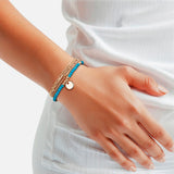 Armband gelbgold Naturstein türkis