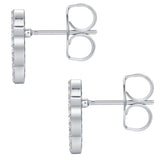 Ohrstecker Zirkonia weiß Perlmutt weiß